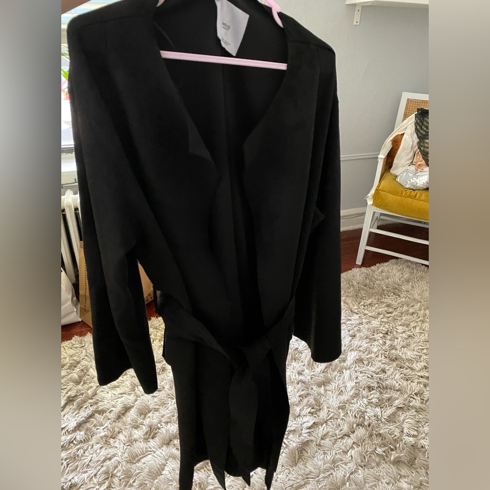 Mango Basic, Long Velvet Jacket - Picture 2 of 3